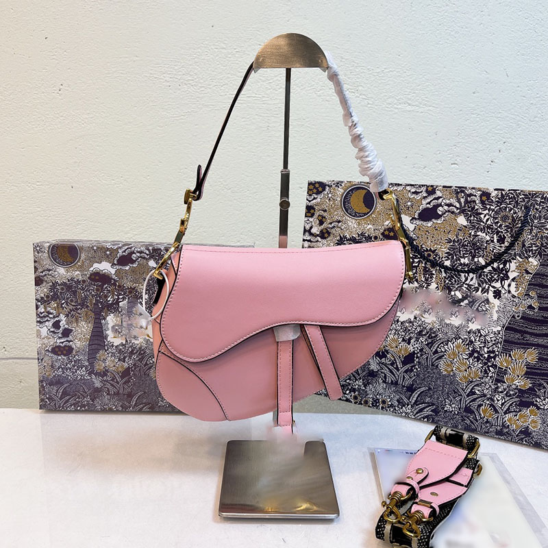 

Wholesale top quality saddle bag women fashion designer handbag shoulder bag ladies canvas embroidery denim messenger wallet with box, Shipping supplement