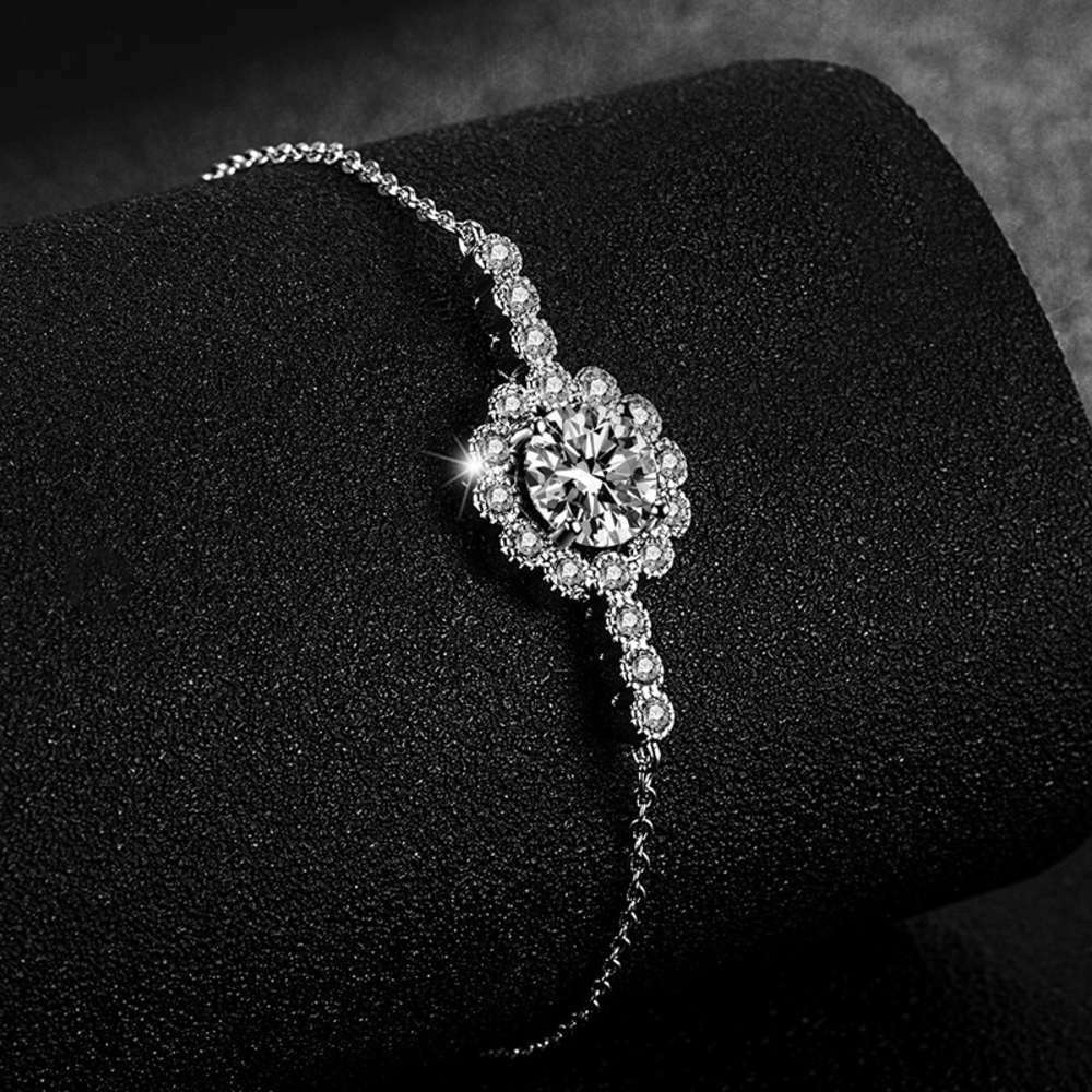 

,bracelet Kwai sang sunflower Moore BRACELET 2 karat Adjustable Bracelet hand fast live broadcast, Golden;silver