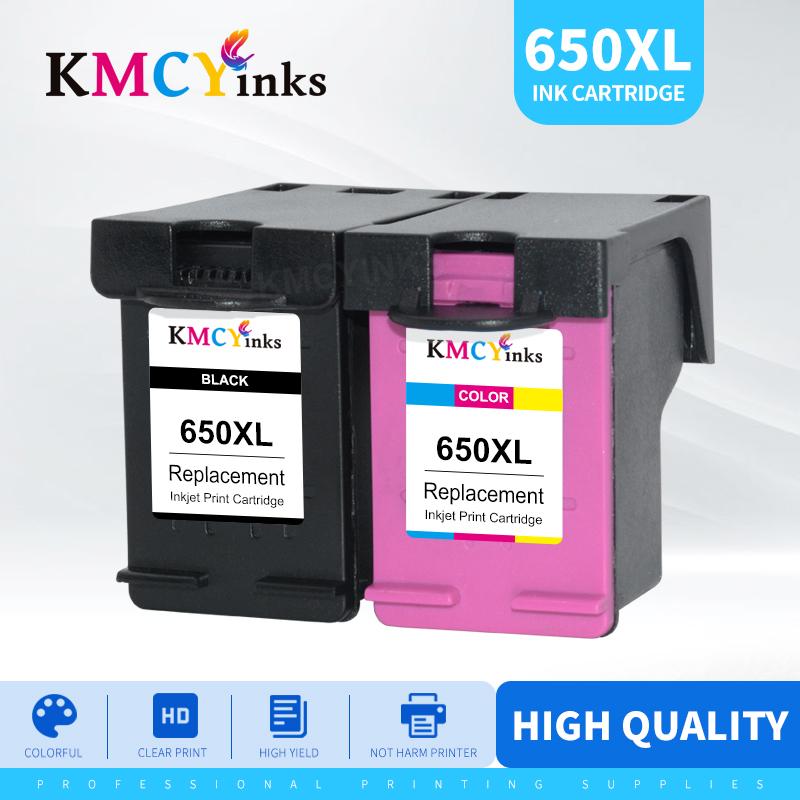 

KMCYinks For 650XL Compatible Ink Cartridges Replacement 650 XL Deskjet 1015 1515 2515 2545 2645 3515 3545 4515 4645
