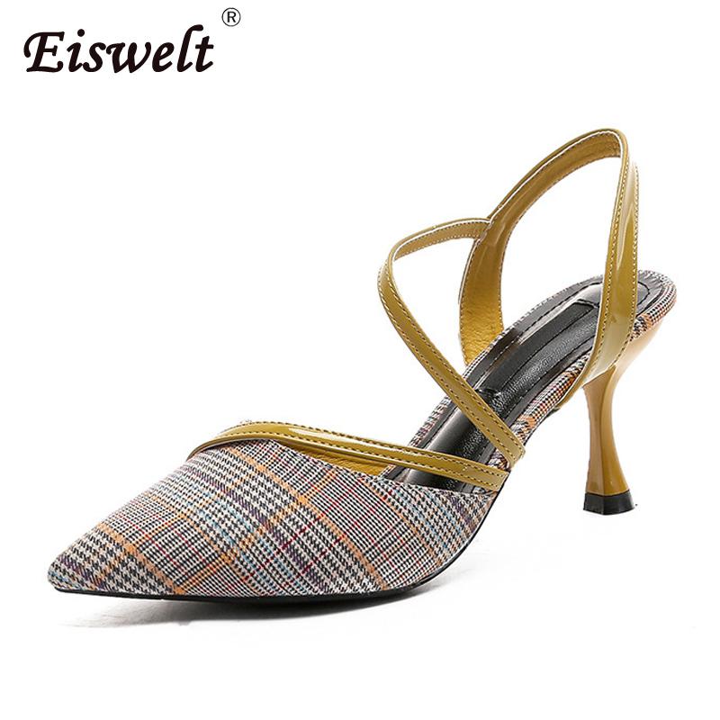 

Summer Women High Heels Female Spring Pumps Tip With Mixed Color Fashion Laides Shoes Dress, Black