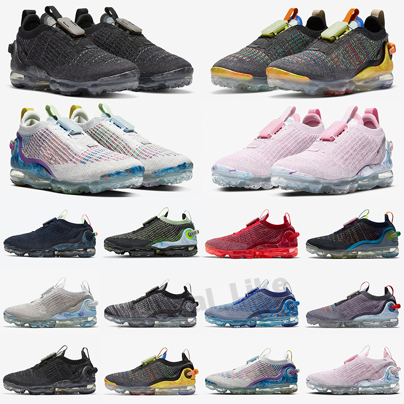 

2020 FK Knit 2.0 Volt Fly Mens Shoes Trainers Sneakers Safari CNY Red Orbit Women Breathable Size 36-45, Color 5