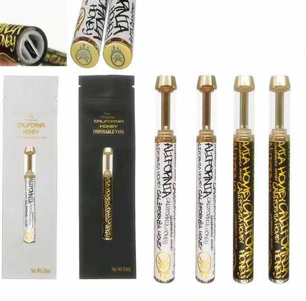 

Disposable Vape Pens E Cigarettes 1.0ml California Honey Empty Vapes Pen Copper Tip 400mah Rechargeable Battery Atomizers Delta 8 Cartridges, Silver