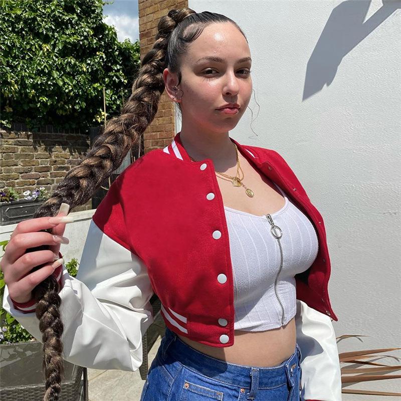 

Women's Jackets Moto Biker Jacket Faux Leather AutumnMotorcycle Varsity Quilted CoatCardigan Baseball Bomber Plus Size Streetwear, Black;brown