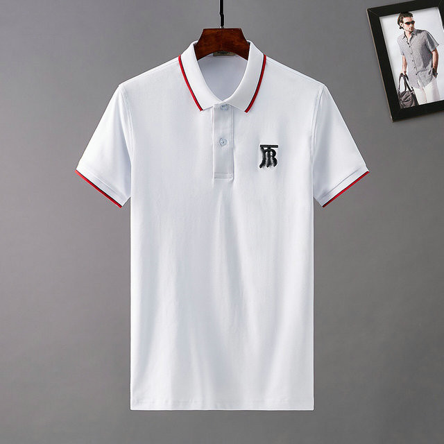 

Men's new style embroidery summer luxury brand polo menswear designer pure cotton polo t shirt fashion British solid color breathable lapel short sleeve side M-3xl 66, White