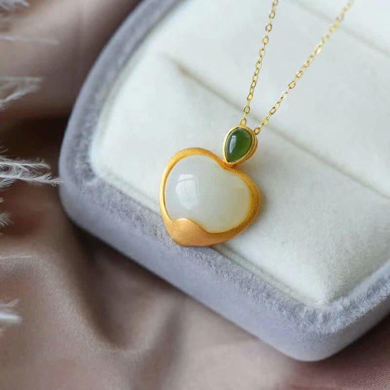 

Lockets LANZYO 925 Sterling Silver Natuarl White Jasper Fine Jewelry Send Necklace Pendant Women Bridaljcz172201aghb