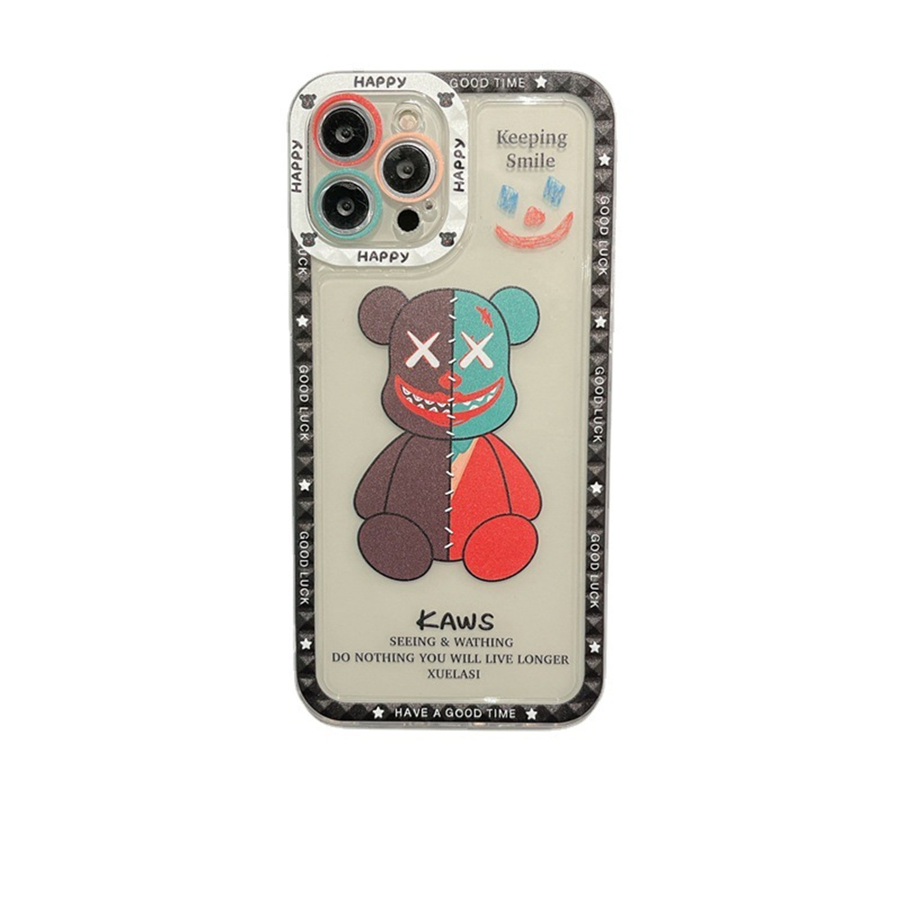 

Fashion Designer iphone 11 phone cases clear bear anime printed for iphone se 12 Pro max xs mini xr 7/8plus fast ship, Same as pic