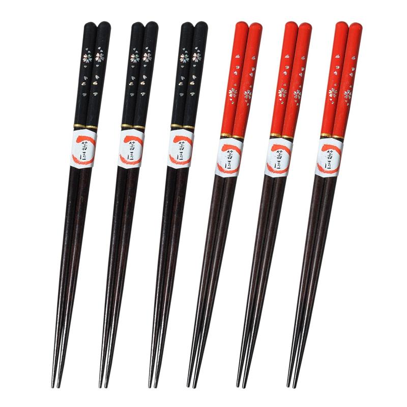 

Pairs Chopsticks Japanese Style Wooden Chop Sticks Natural Reusable Classic Chopstick