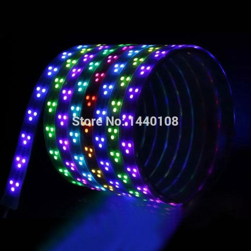 

50m/lot 10rolls WS2811 90leds/m Led Rgb Strip Light With Tube Waterproof Ip67 SMD Magic Color DC12V Strips