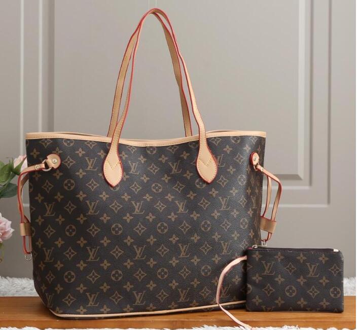 

100% quality LV LOUIS bag VITTON Splicing High capacity shopping bag classic shoulder bags clutch handbags leather cross, Blue;white