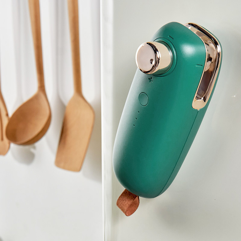 

USB Rechargeable Electric Sealing Machine Mini Portable Pressing Plastic Bag Heating Sealer 3 Gear Adjustment Open / Seal Bags