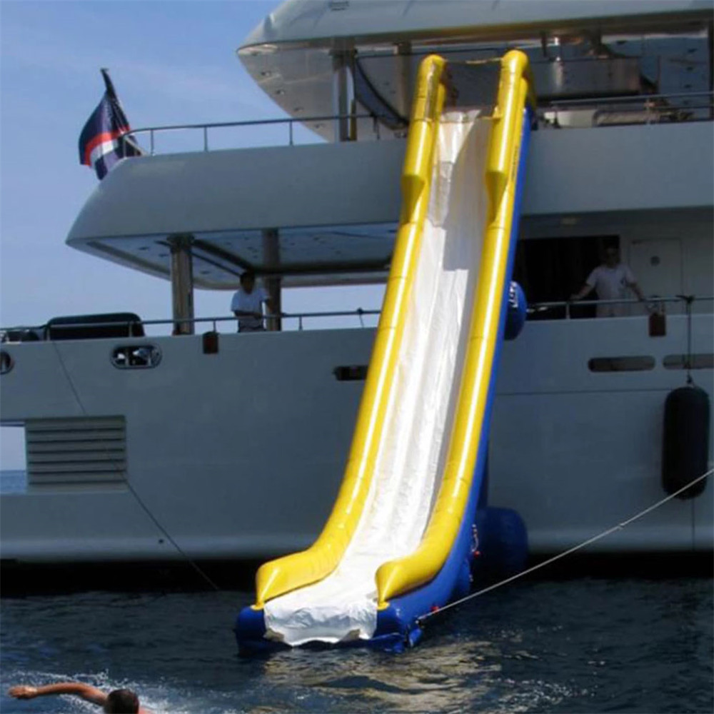 

Outdoor Games Customized Inflatable Water Yacht Slide Commercial Fun Play Equipment Air Dock Slide For Boat