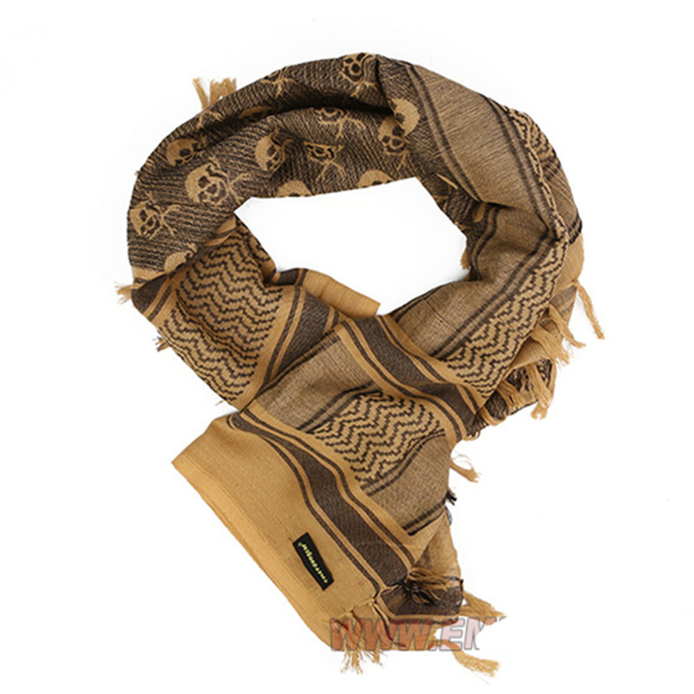 

Arab kerchief - skeleton M16 Outdoor Hiking Scarves Military Tactical Desert Scarf EMERSON Army Desert Shemagh With