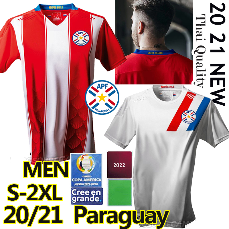 

2021 Paraguay soccer jerseys national team Copa América Sanabria González Romero Ayala Hombres camisetas de fútbol Men football uniform, 20/21 away