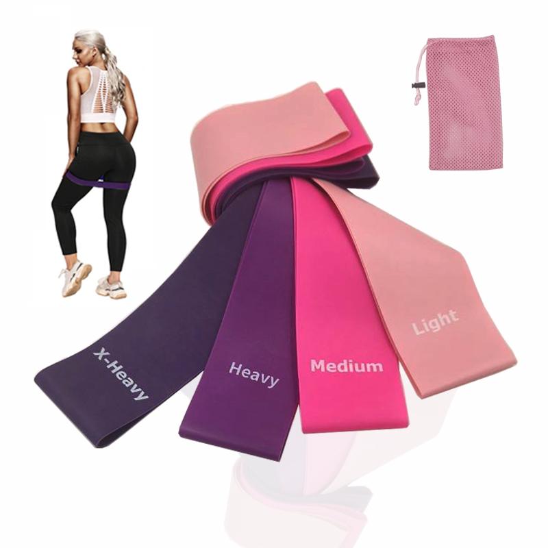 

Resistance Rubber Bands 4 Colors Fitness Elastic Expander Booty Latex Band For Gym Yoga Crossfit Pilates Sport Workout Equipment