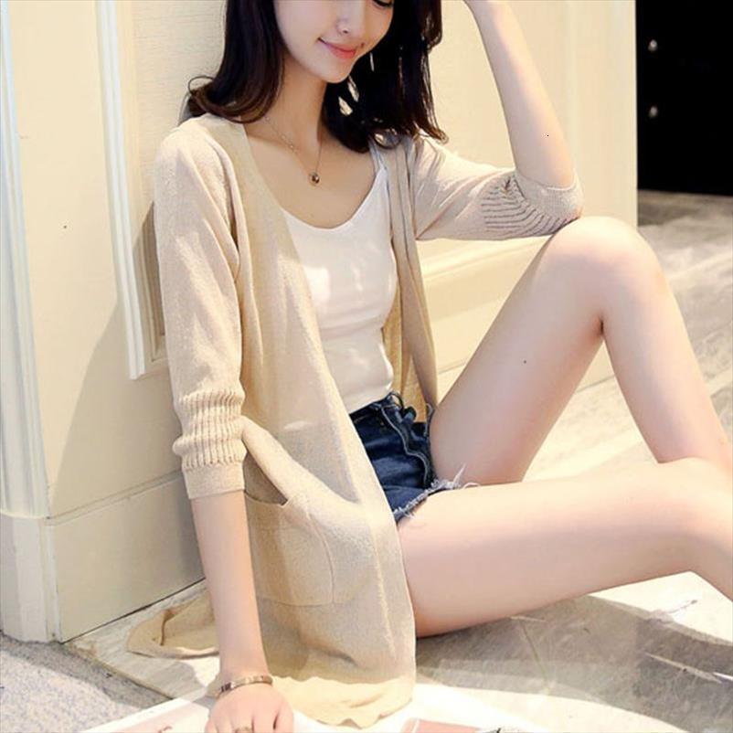 

women summer full sleeve womens sweater ice silk long cardigan coat shirt sun protective ladies cardigans casual female shawl, White;black