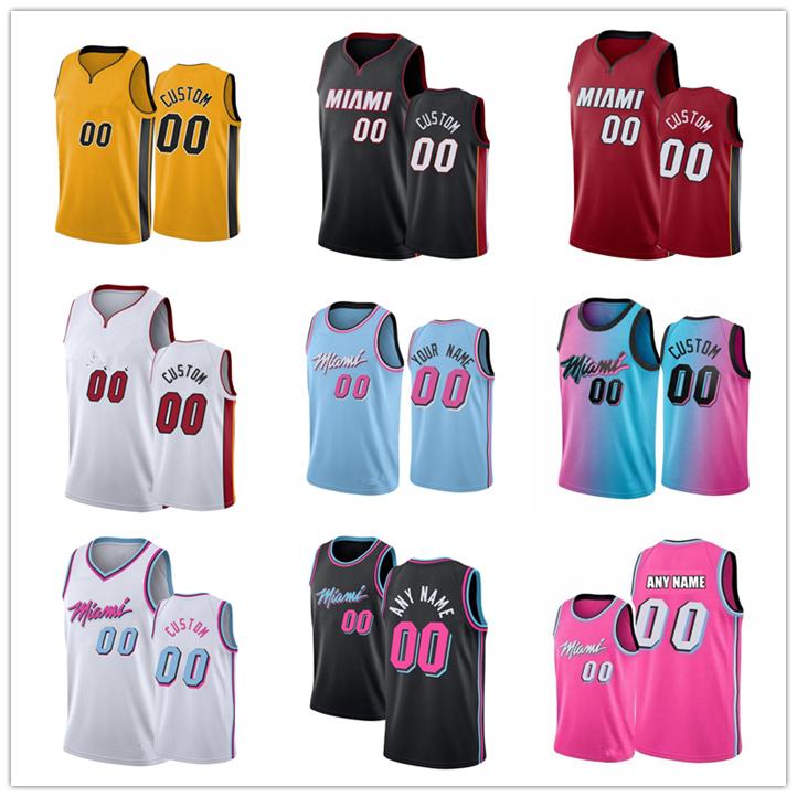 

Custom Jimmy 22 Butler Basketball Jersey Goran 7 Dragic Bam 13 Adebayo Tyler Herro Dwyane 3 Wade Kendrick 25 Nunn Heat City 40 Haslem An, Black;red