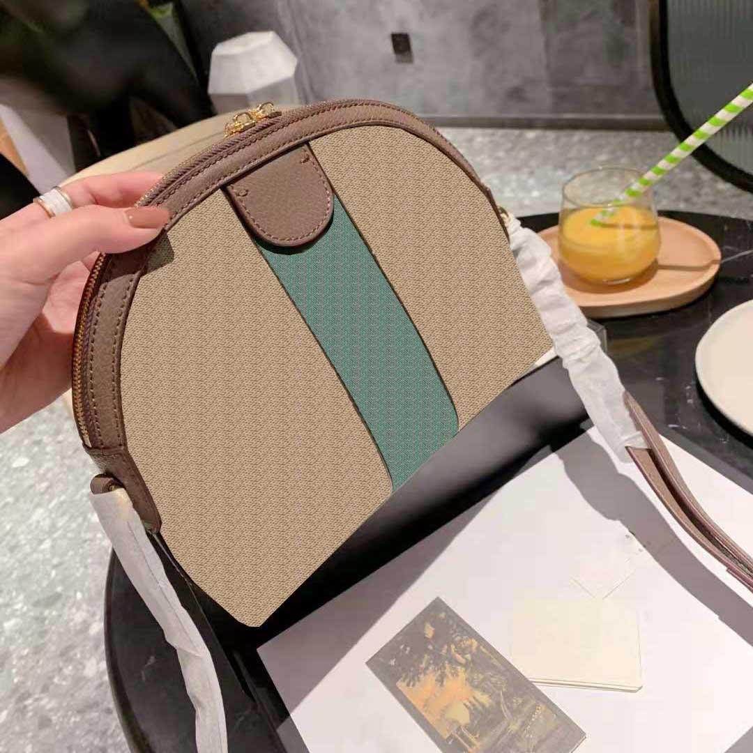 

Ladies luxury fashion brand original box shell handbag shoulder bag wallet messenger multifunctional high-quality purchasing wholesale and retail, Brown 24*21cm