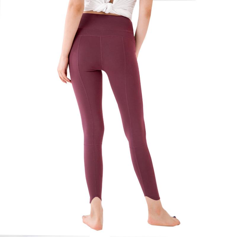 

Yoga Outfit Ninth Pants Women's Outdoor Running Fitness Sports Dance Quick-Drying Nylon Stretch High-Waisted Trousers