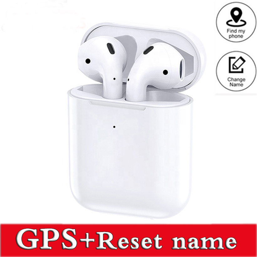 

Good Quality AP2 AirPods Touch Control Wireless Earphones Air H1 W1 Chip Headphone Bluetooth Sport Earbuds For Huawei Iphone Samsung TWS Music Headset, White
