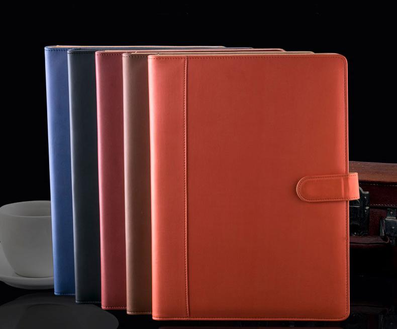 

Business Card Files EXKSHEN PU Leather File Folder Document Filing Bag Stationery For Papers With Ring Binder Office Supplies 1163A