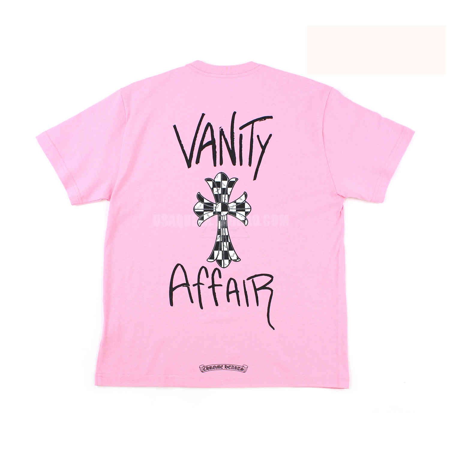 

Sanskrit short mattyboy Chrome heart football letters graffiti sleeve T-shirt for men and women, White;black