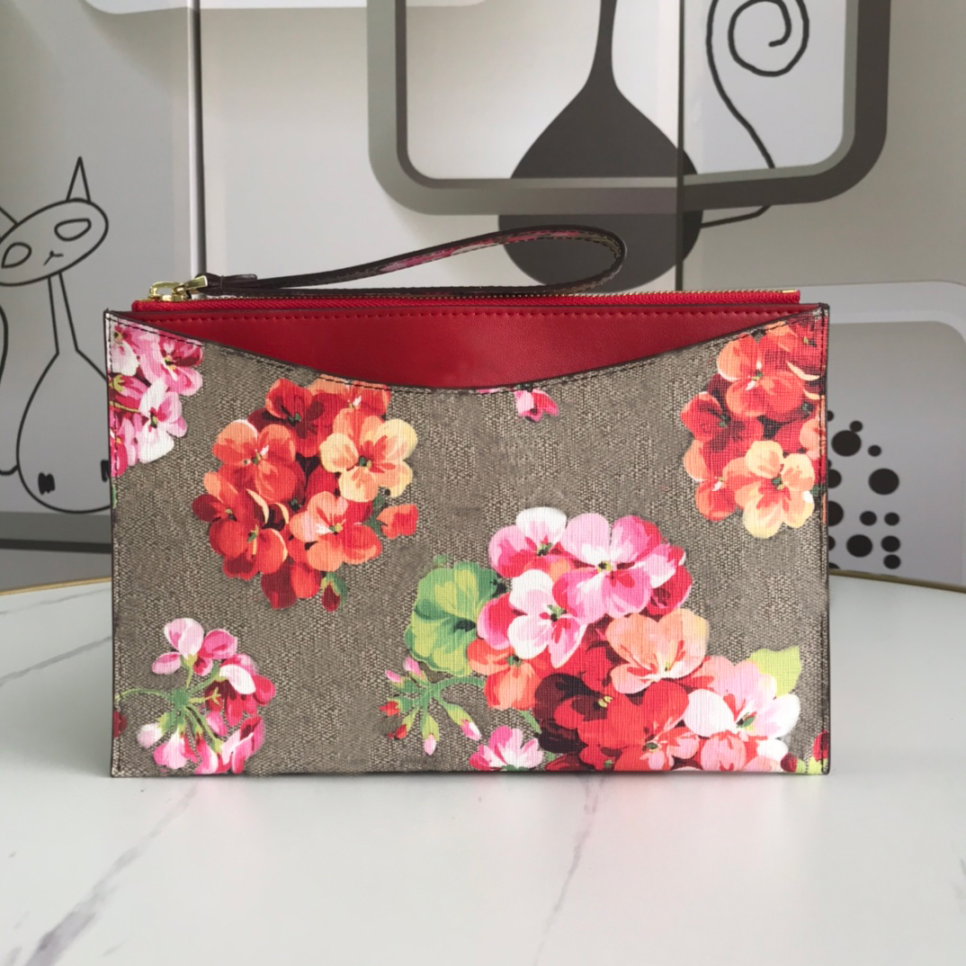 

Color flower zipper wallet luxury designer ladies wallet fashion handbag high quality card bag clutch coin purse, Red;black