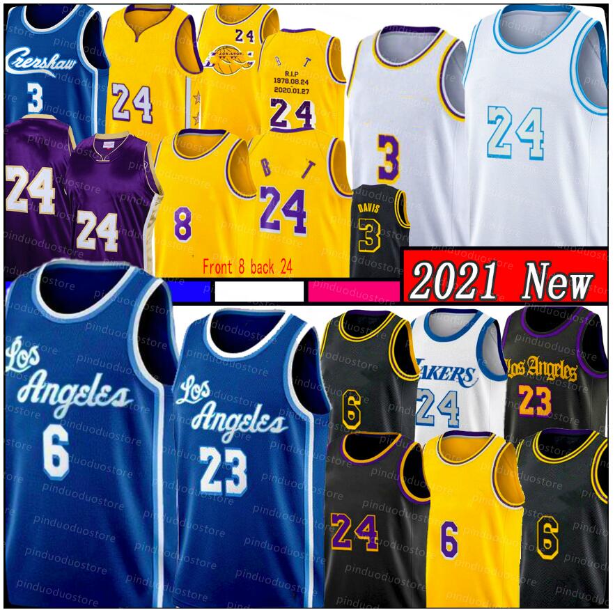 

Los 23 Angeles Basketball Jersey Anthony 3 Davis Alex 6 LBJ Black Mamba Talen 5 Horton-Tucker Jerseys College Youth Men Carmelo Change the number in the new season, 2021 jersey