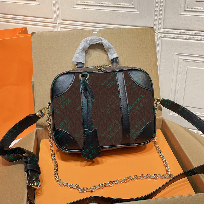 

Women Handbag Purse Tote BagsLeather Chain Shoulder Bag Wallet 21cm, Receipt