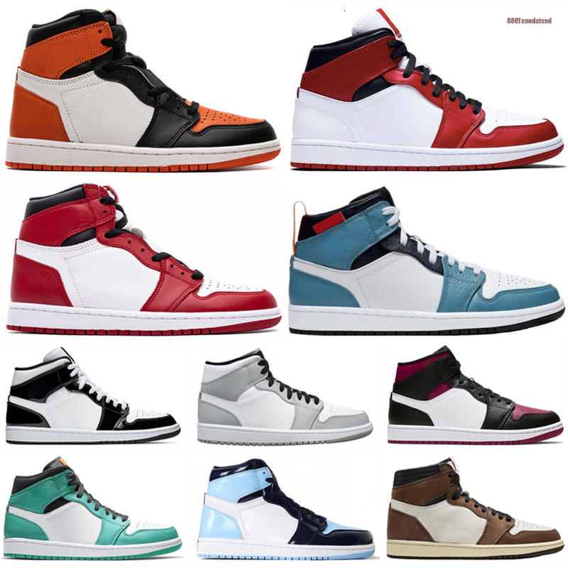 

High quality Jump 1 1s men women basket ball shoes Bloodline Shadow Fearless Chicago Gold toe mens trainers sport sneakers