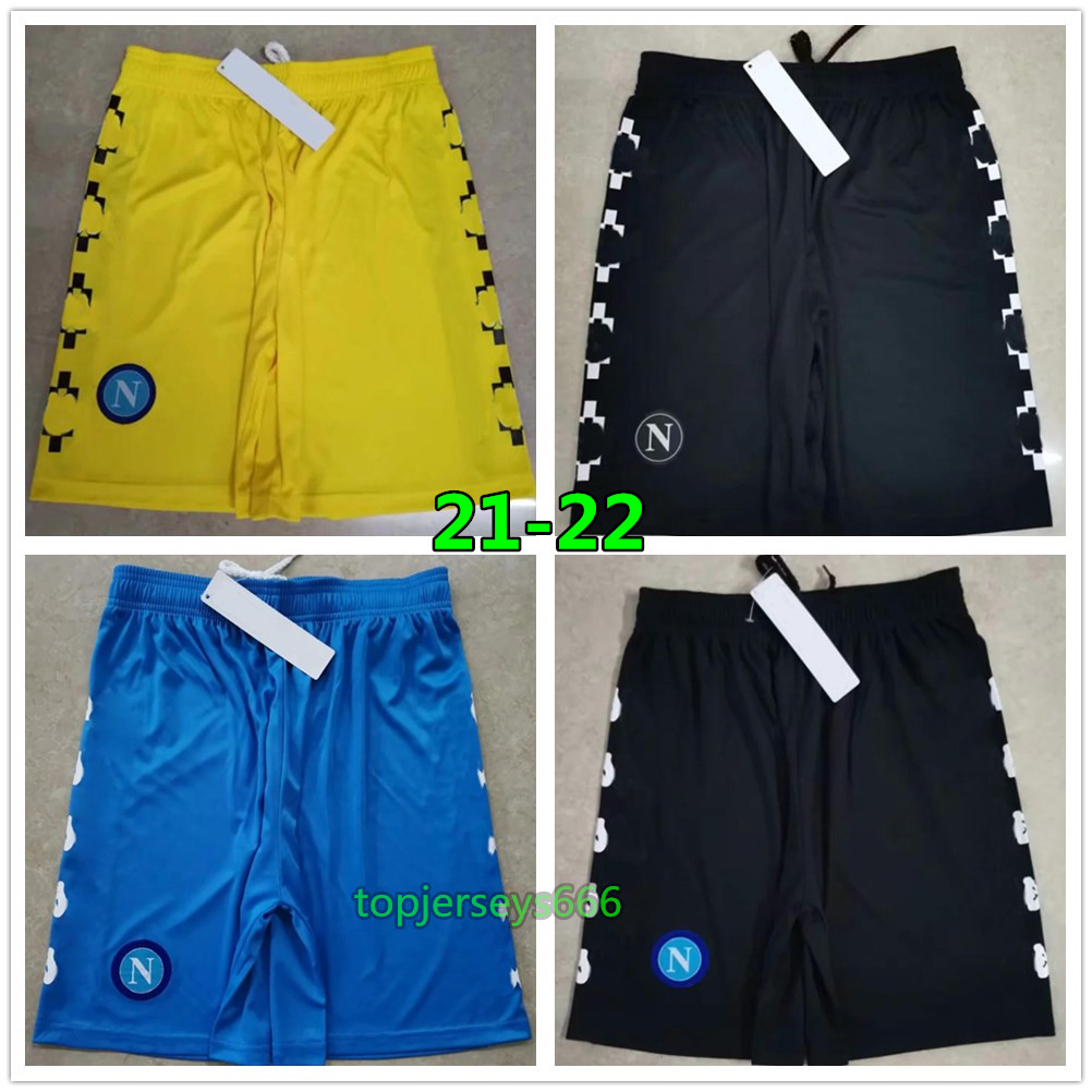 

2022 Mens Napoli soccer shorts 21 22 football shorts European size Pantaloncini da calcio Short de football