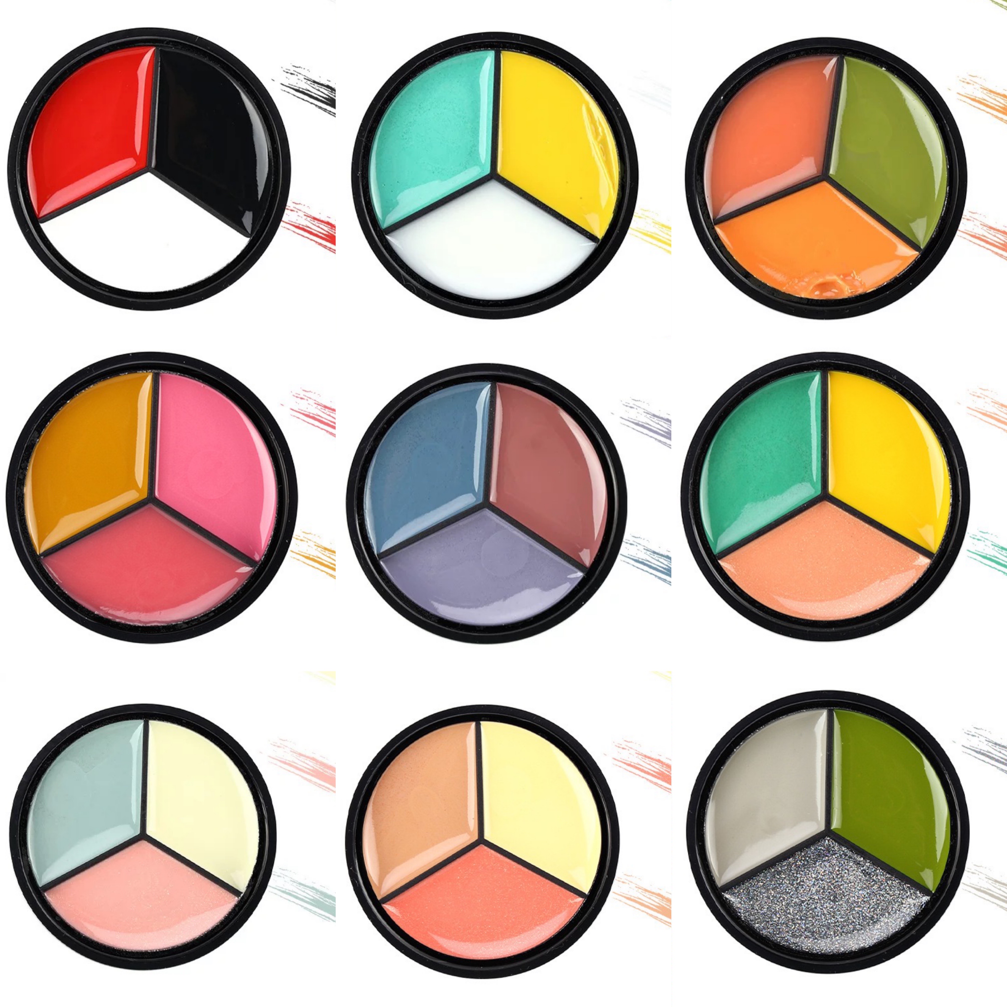 

3 Color Solid Nail Polish Glue 15g Shining Nail Gel Manicure Tools for Nails Art Salon, Multi