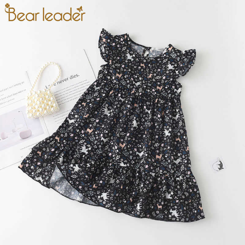 

Bear Leader Baby Girl Cartoon Print Dress Fashion Summer Casual Dresses Toddler Kids Party Princess Vestidos Cute Clothes 3-7Y 210708, Ah4913black
