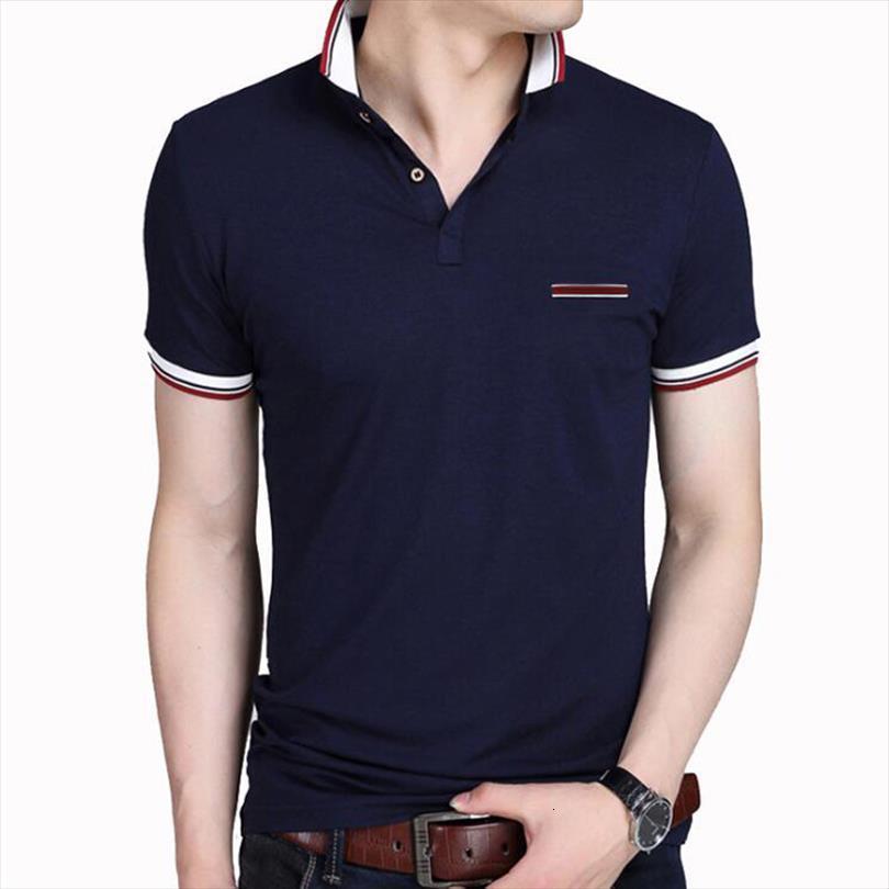 

brand shirt summer cotton men polos short sleeve lapel slim fit trend fashion tee shirts clothes, White;black