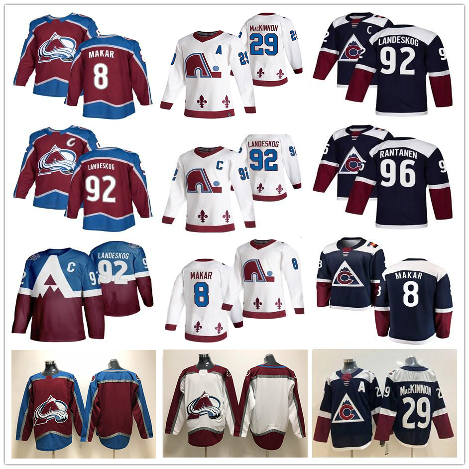 

Colorado Avalanche Hockey Jerseys 29 Nathan MacKinnon 92 Gabriel Landeskog 8 Cale Makar 37 J.T. Compher 96 Mikko Rantanen 91 Nazem Kadri 4 Bowen Byram Custom Jersey, Men jerseys