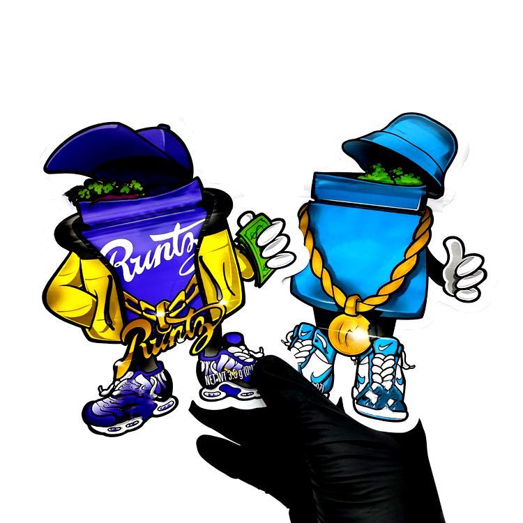 

3.5g Special-shaped Mylar Bags California SF Cookie Runtz Backpack Boyz Jokes UP The Humboldt Cure Unique Shape Designer Package Smell Proof Flower Packaging Bag