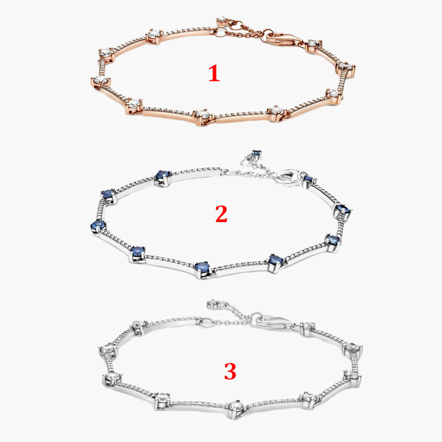 

Fine jewelry Authentic 925 Sterling Silver Bead Fit Pandora Charm Bracelets Sparkling Pave Chain Bracelet New Safety Chain Pendant DIY beads, Black