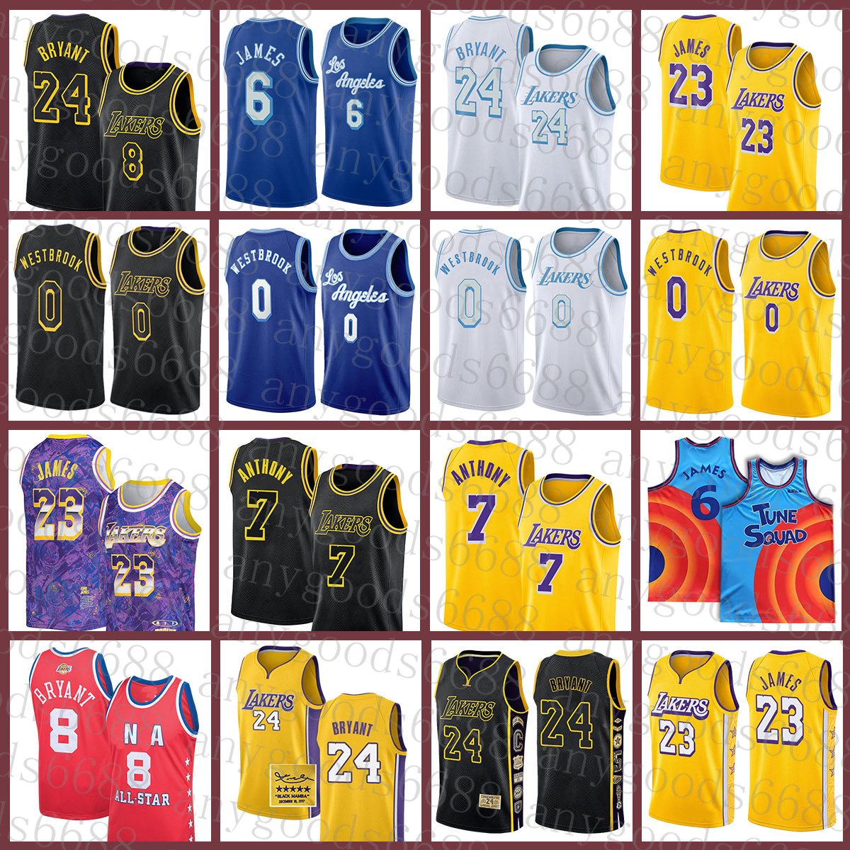 

2021 New Carmelo 7 Anthony Russell 0 Westbrook Los Basketball Jersey Angeles LeBron 23 6 James Anthony 3 Davis Earvin 32 Johnson Alex 4 Caruso Pink, 2021 jersey-huren