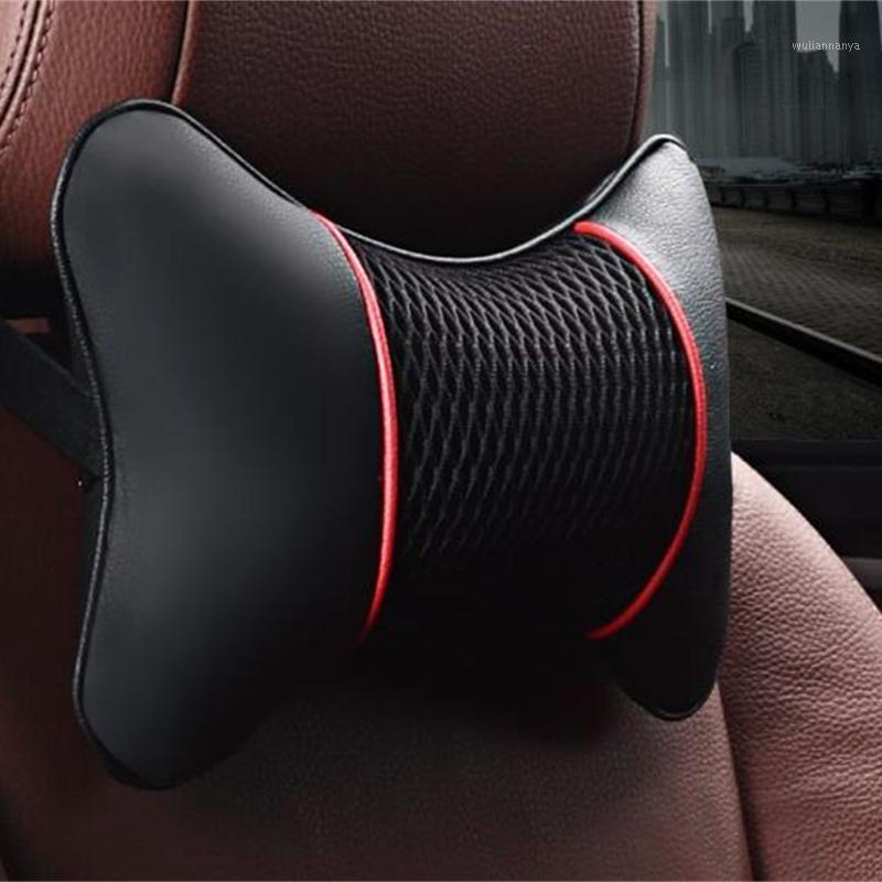 

Seat Cushions Universal Car Leather Headrest Cushion Belt Pad Pillows Supplies Support Neck Auto Safety Pillow