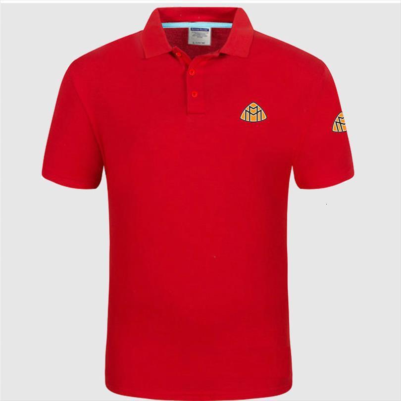 High Quality Logo Maybach Mens Polo Classic Brand Shirt Casual Solid Short Sleeve Cotton Polos-image-712277526