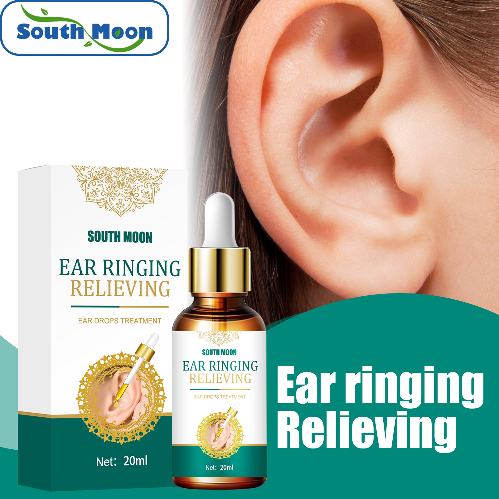

Free freight South Moon OEM ODM External ear care solution to alleviate tinnitus and cochlear cleaning solution