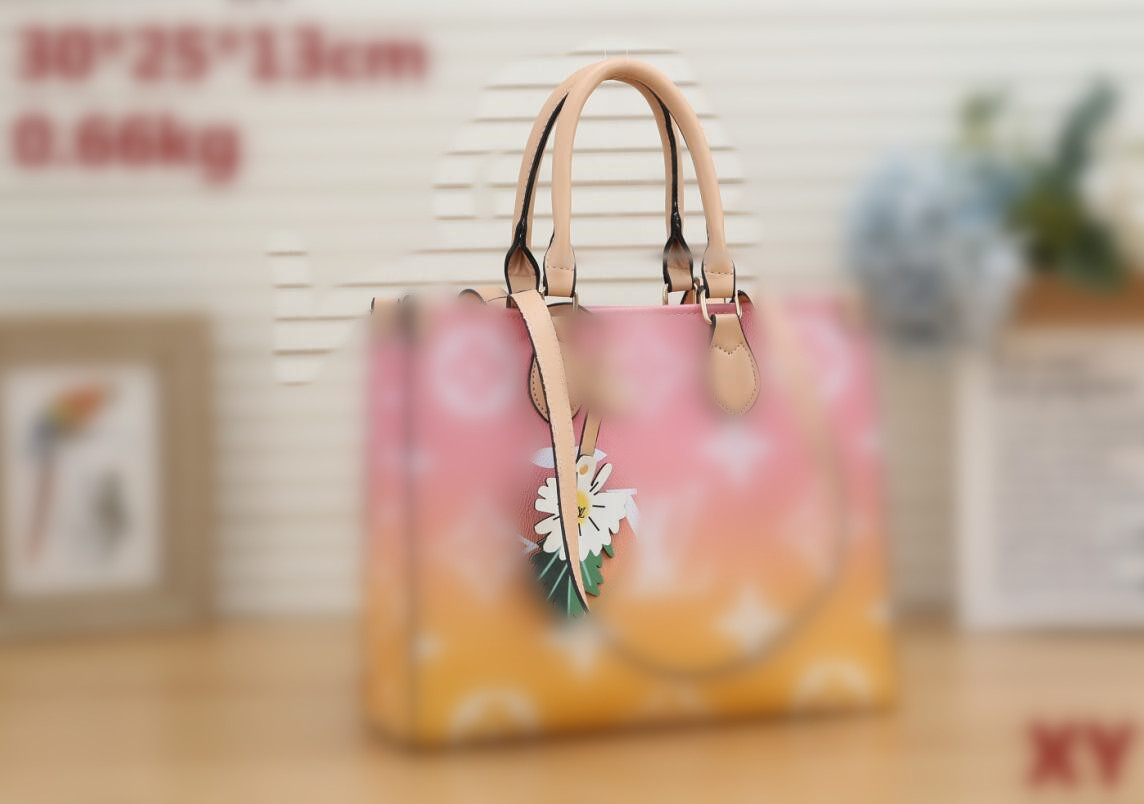 

2021 High Quality Designer Bag Women's totes Crossbody Bags Gradient Canvas Handbag Fashion Duplex Printing Luxury purse Handbags