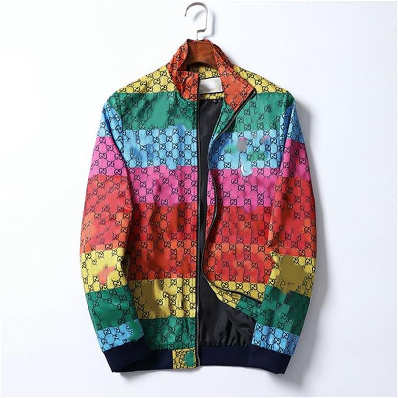 

Classic print men's jacket INSTAGRAM fashion hoodie Trench Designer Women's casual dust-proof Clothing Fall personality Charm Zpper Coat Asian size -3XL AB20