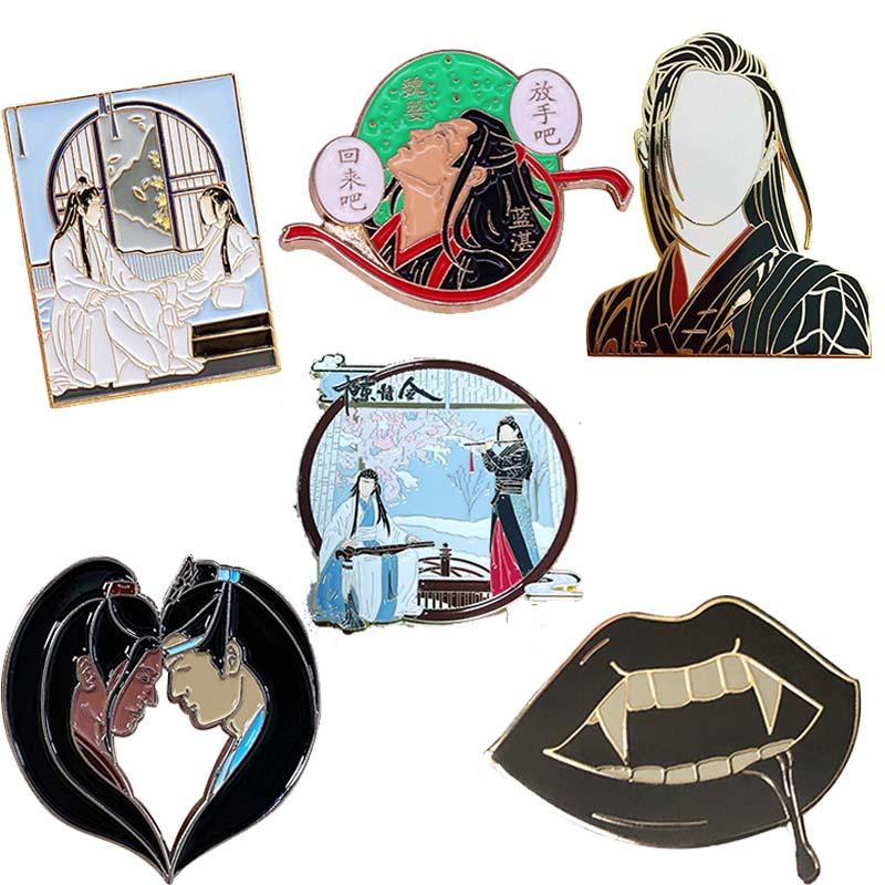 

Pins, Brooches The Untamed Series Enamel Pin Wei Wuxian N Lan Wangji Brooch Chinese Boy Love Drama Badge Accessory