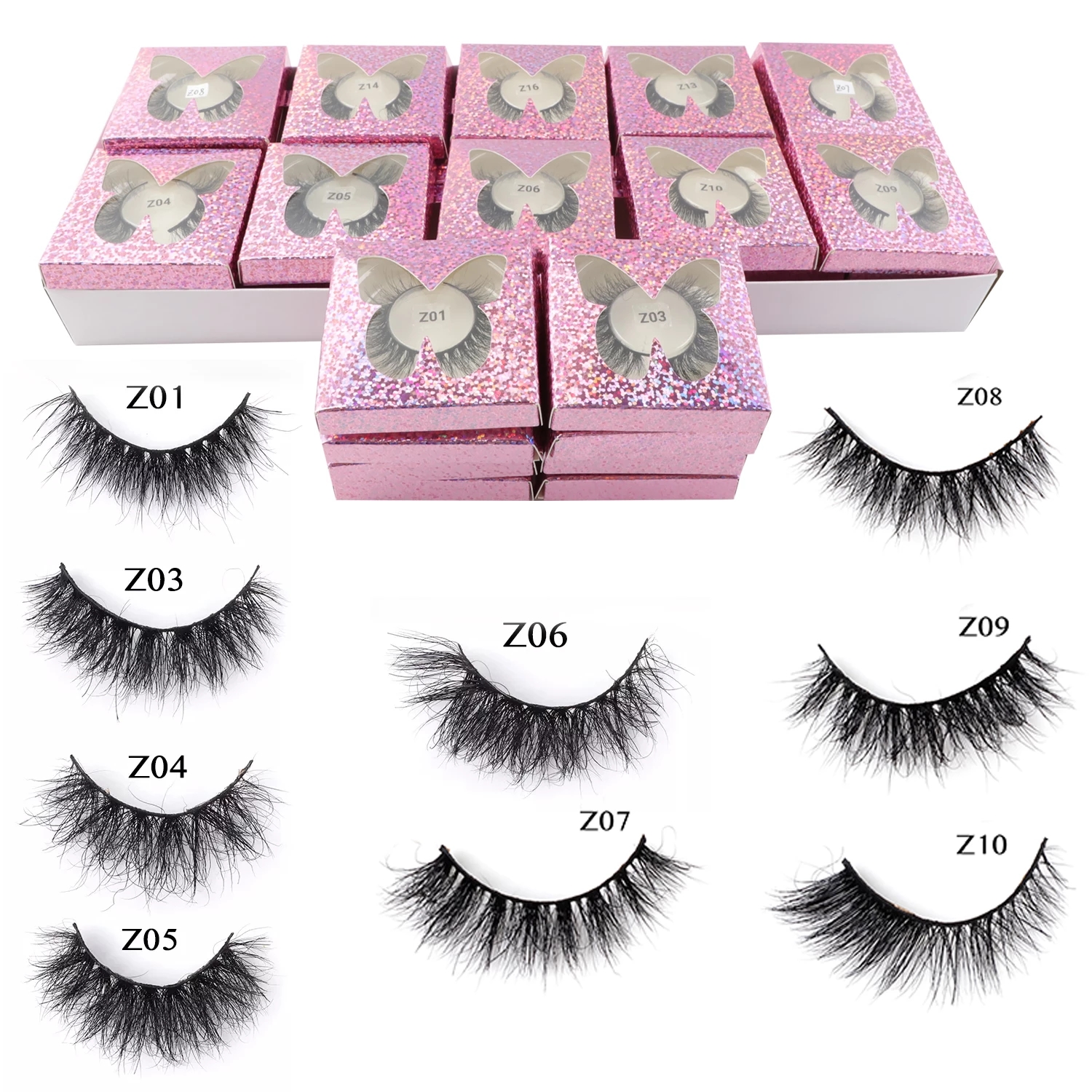 

Short Fluffy Mink Lashes 13mm-20mm Natural Full Strip Eyelashes Makeup Reusable Messy Eye Lashes False Eyelash Cils