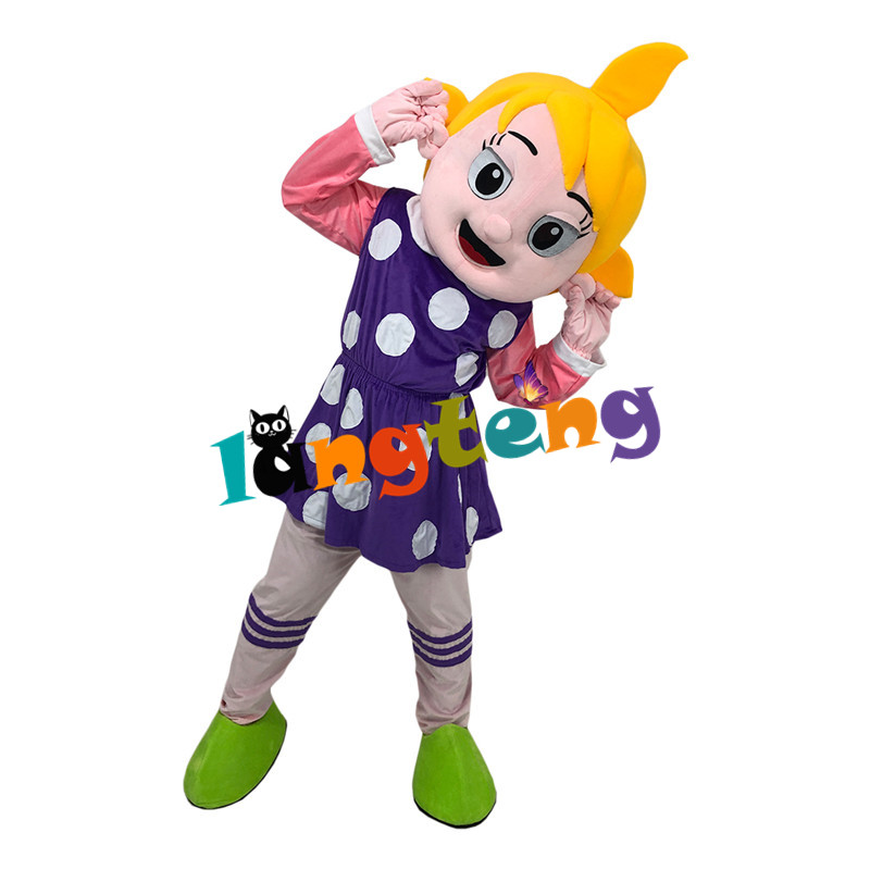 Mascot Costumes1220 Princess Girl Mascot Costume Theme Mascotte Carnival Adult Kid Size Fancy Dress-image-747356829