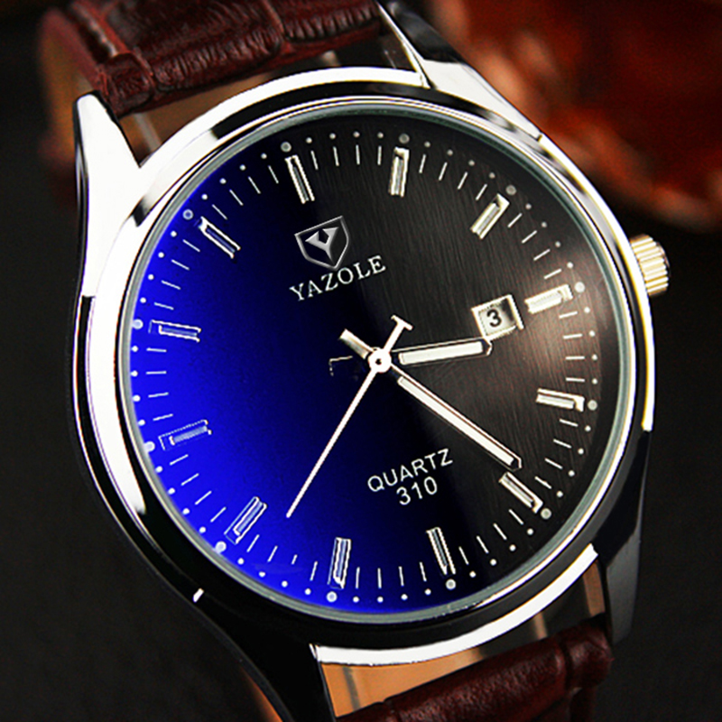 

Ladies Watch Leather Strap Quartz Watches Sapphire Simple Style Sports Wristwatch Color5, Color 4