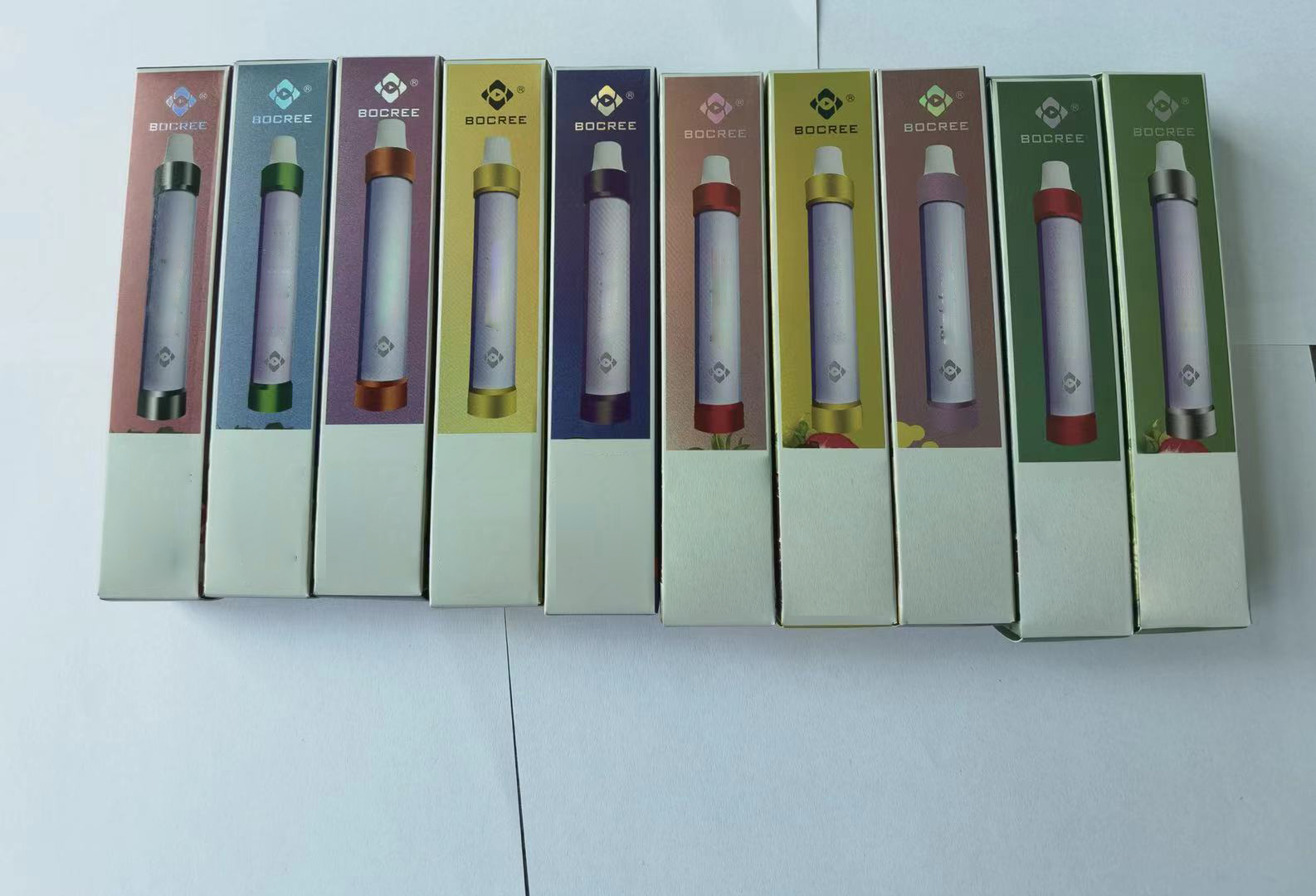 

EKS Disposable Luminous Cigarette 800 puffs 3 ml 550mah Products LOGO and individual patterns can be customized OEM mix colors