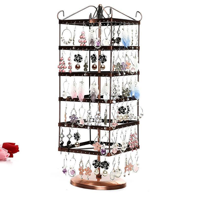 

Other 288 Holes 6-layer Earrings Organizer Jewelry Holder Necklace Bracelet Rack Rotatable Display Racks