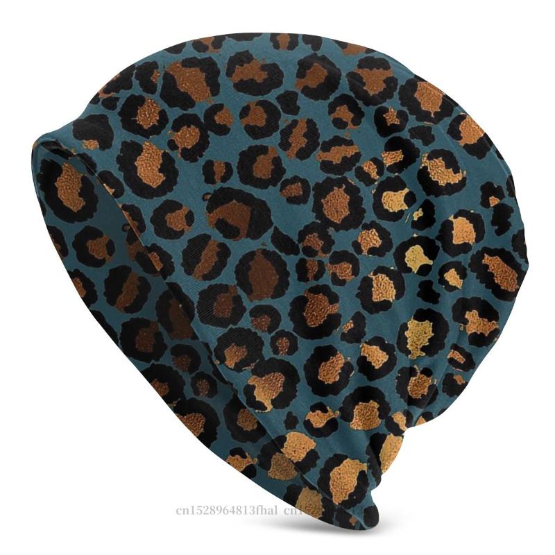 

Beanies Bonnet Hats Animal Skin Men Women's Knit Hat TEAL BLUE PRINT PRETTY CASES CHEETAH LEOPARD Cap Design Skullies Caps