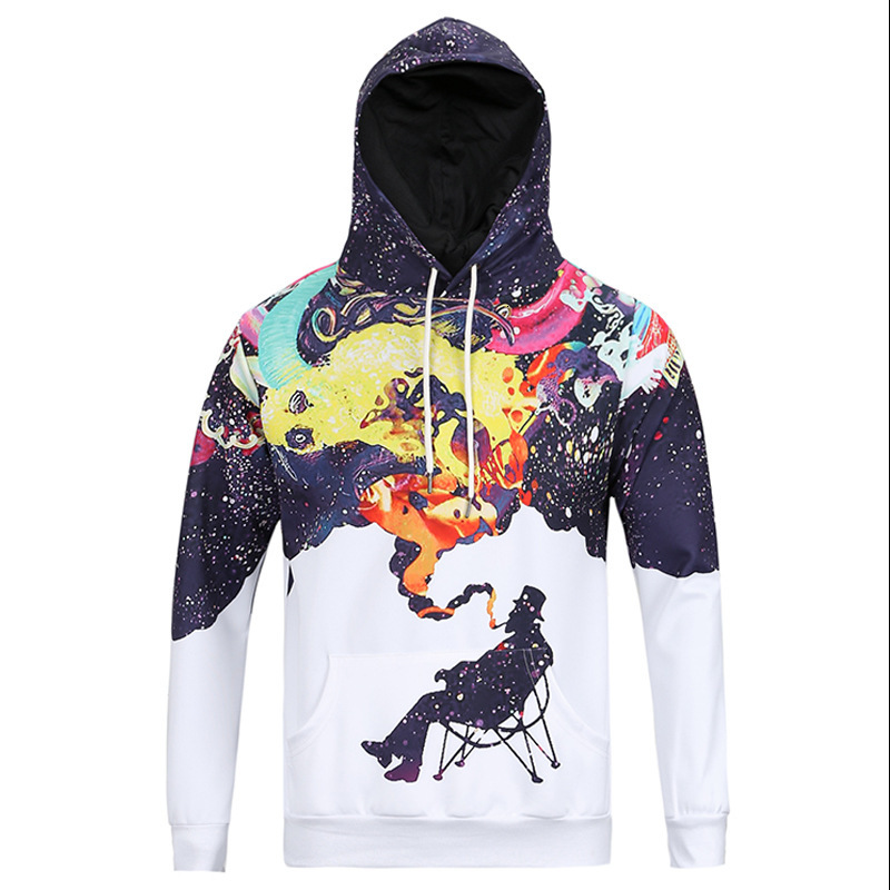 

Sweatshirts Leisure Mens High fashionFall Quality men's 2021 hooded 3D digital printed sweater